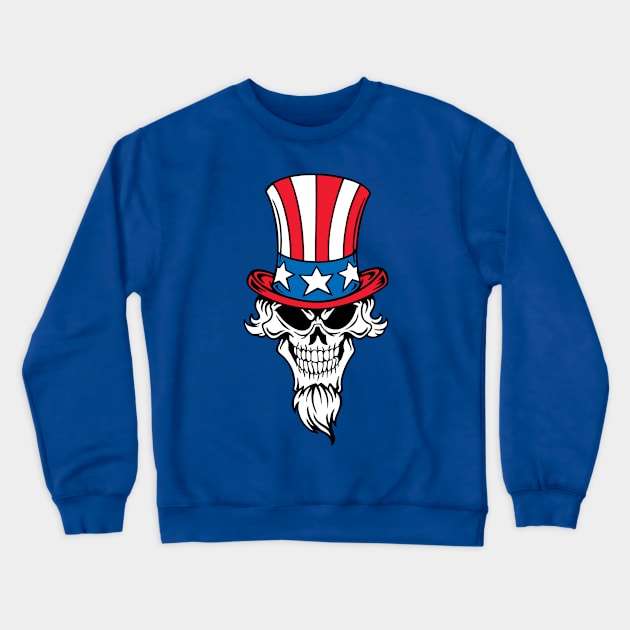 Patriot Honest Abe American Top Hat Crewneck Sweatshirt by Mr.TrendSetter